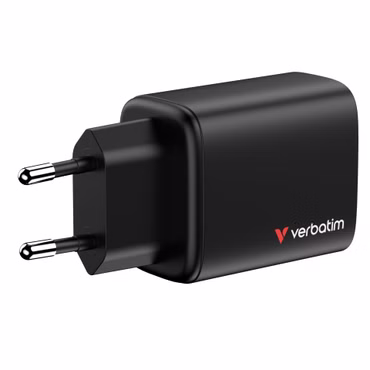 Verbatim GaN III Essentials Charger 3 Port 65W USB-A/C black