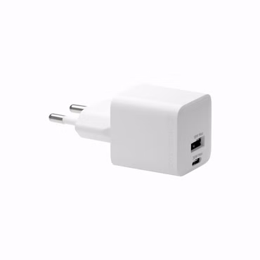 dbramante1928 re-charge - Netzteil - 30 Watt - PD - 2 Ausgabeanschlussstellen (USB, 24 pin USB-C) - weiß - Europa