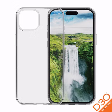 dbramante1928 Iceland Ultra - Hintere Abdeckung für Mobiltelefon - D3O, Kunststoff - klar - für Apple iPhone 13, 14, 15, 16e