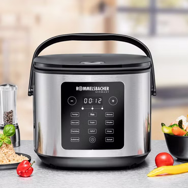 Multi-Reiskocher MRK 950 (edelstahl/schwarz, 860 Watt, 5 Liter)
