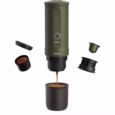 OutIn Nano Espressomaschine Grün