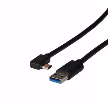 EFB USB 3.2 Gen1 5Gbit 3A Anschlusskabel Typ-A Stecker - Typ-C Stecker 90 Grad 3m