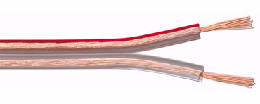Lautsprecherkabel transparent 100 m Spule, Querschnitt 2 x 0,5 mm², CU