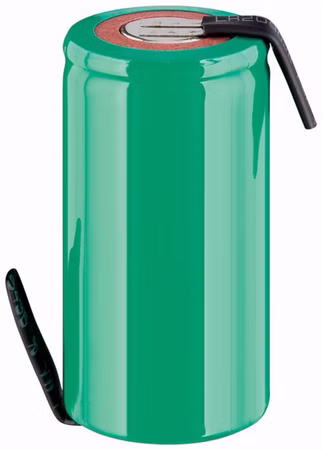 Sub-C, 1500 mAh, Lötfahne (Z) Akku, 1 Stk. unverpackt Nickel-Metallhydrid Akku (NiMH), 1,2 V, PVC, Lötfahne (Z)