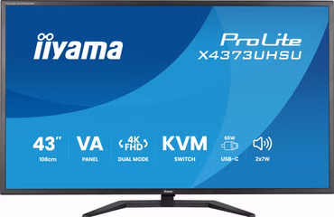 43" VA-panel, 3840x2160 UHD - DLG 1920x1080 120Hz, 3ms, 450cdm², Speakers, 2xHDMI, 1xDisplayPort, 1x USB-C (95W PD), KVM, PBP&PIP, U