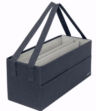 LEITZ Desk Sharing Tasche faltbar Grau, 465x210x200 (BxHxT)