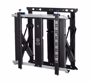 B-TECH Wandhalterung 600x400 -50kg 42-75''/Pop-Out/Videowall/schwarz