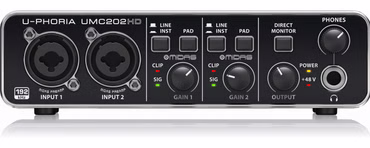 Behringer UMC202HD Aufzeichnende Audio-Schnittstelle