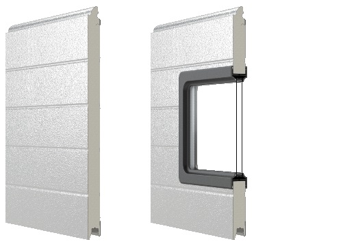 Industrie-Sektionaltor Stahltor kleine Sicke mit Stucco Oberfläche Industrie-Sektionaltor Stahltor kleine Sicke mit Stucco Oberfläche