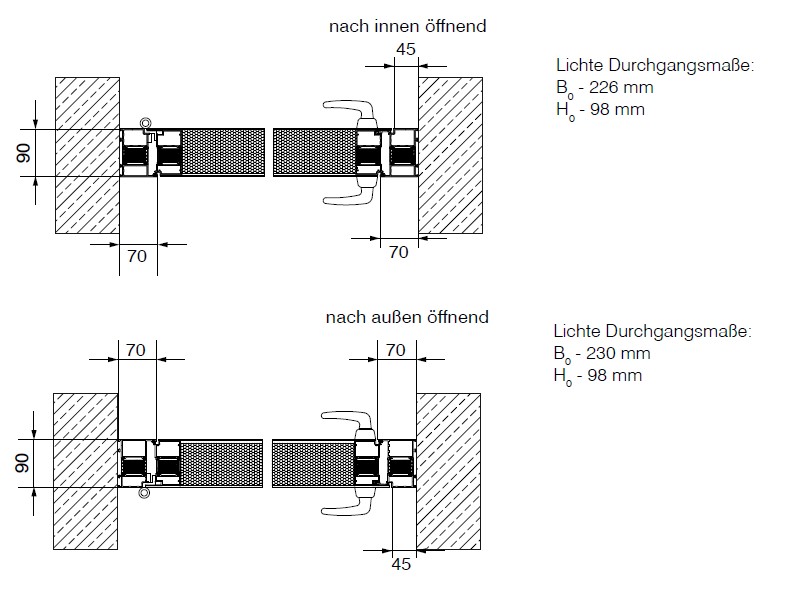 Türflügel Zeichnung Türflügel Zeichnung