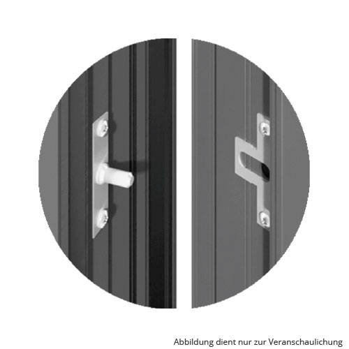 Sicherheitsbolzen für Doppelflügeltore Sicherheitsbolzen für Doppelflügeltore