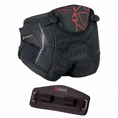 [Paket] Star Windsurf Seat Harness Black/Red + Spreader Cover Sitztrapez Mystic XL