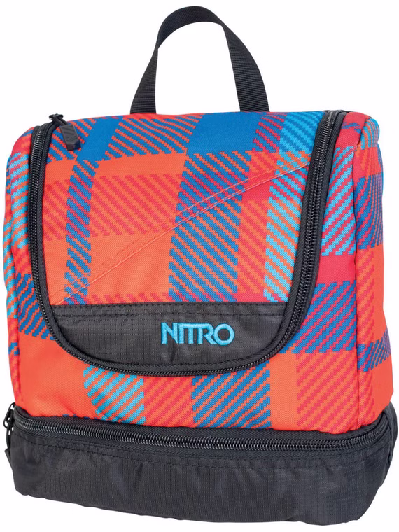 Travel Kit Plaid Red Blue Waschbeutel Nitro One Size