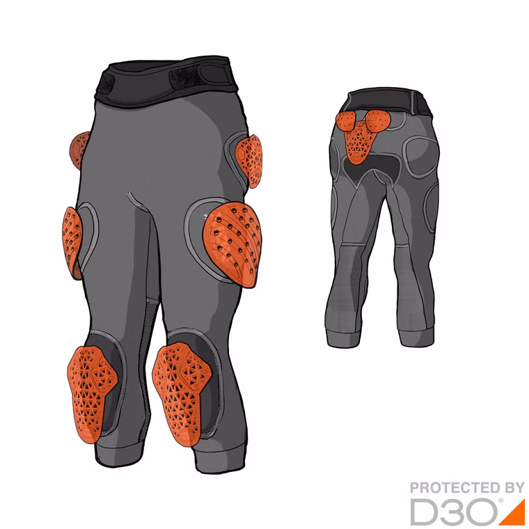 Bermuda Freeride Evo Damen Ski / Snowboard Protektor Xion 2022 S