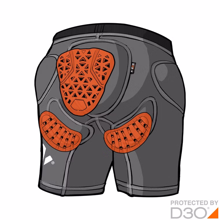 Shorts Freeride Evo Damen Ski / Snowboard Protektor Xion 2022 S