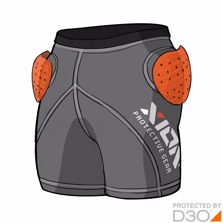 Shorts Freeride Evo Damen Ski / Snowboard Protektor Xion 2022 S