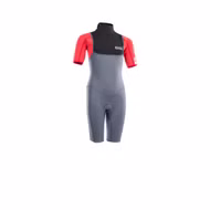 ION Capture Shorty SS 2/2 BZ Dl steel blue/red/black Kinder Neoprenanzug ION 2024