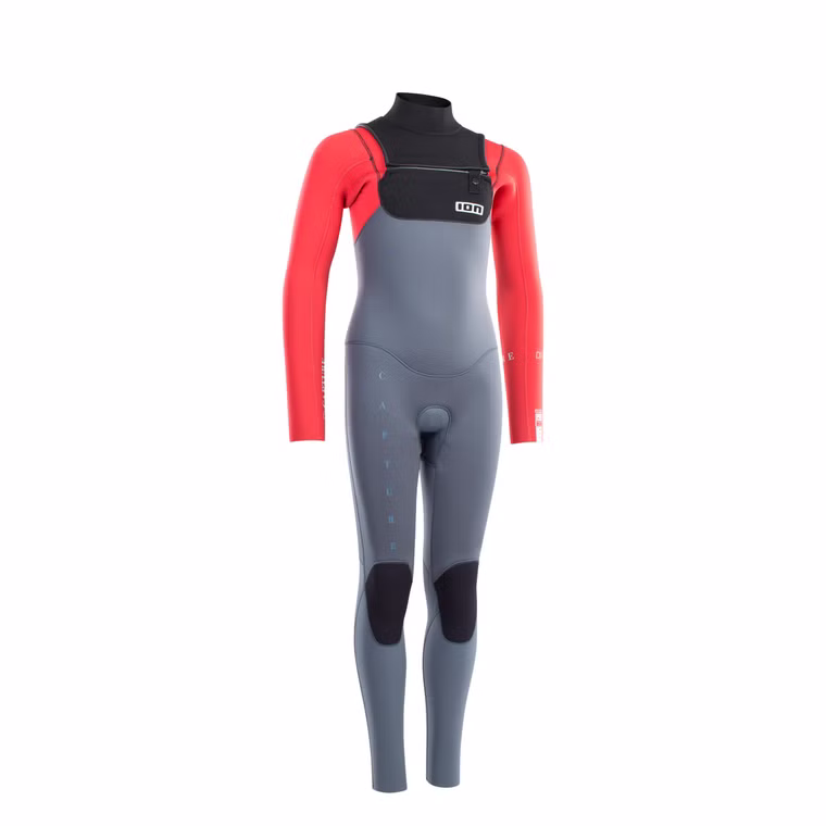 Capture Semidry 5/4 FZ DL steel blue/red/black Kinder Neoprenanzug ION 2024 140