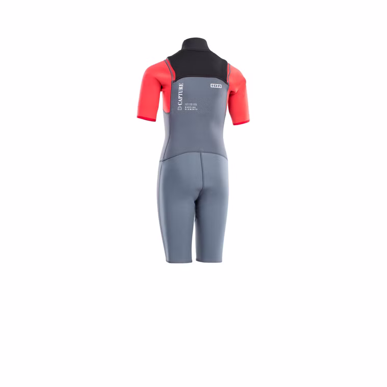 Capture Shorty 2/2 FZ DL steel blue/red/black Kinder Neoprenanzug ION 2025 176