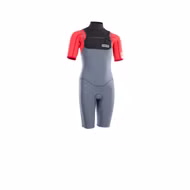 ION Capture Shorty 2/2 FZ DL steel blue/red/black Kinder Neoprenanzug ION 2025