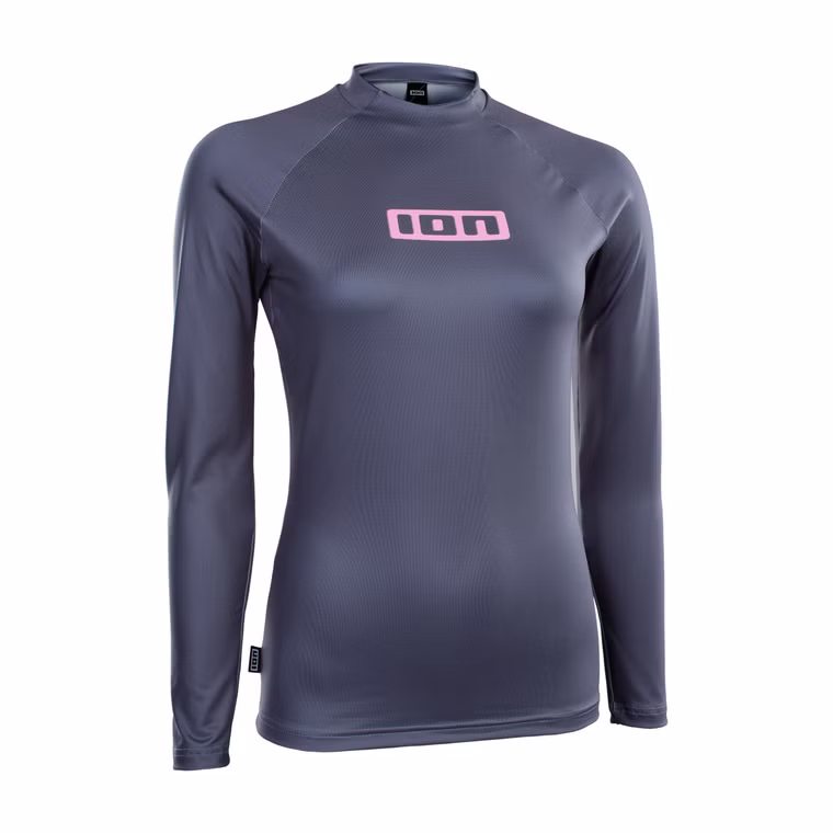 Promo Rashguard Women LS steel blue Damen ION 2025 S