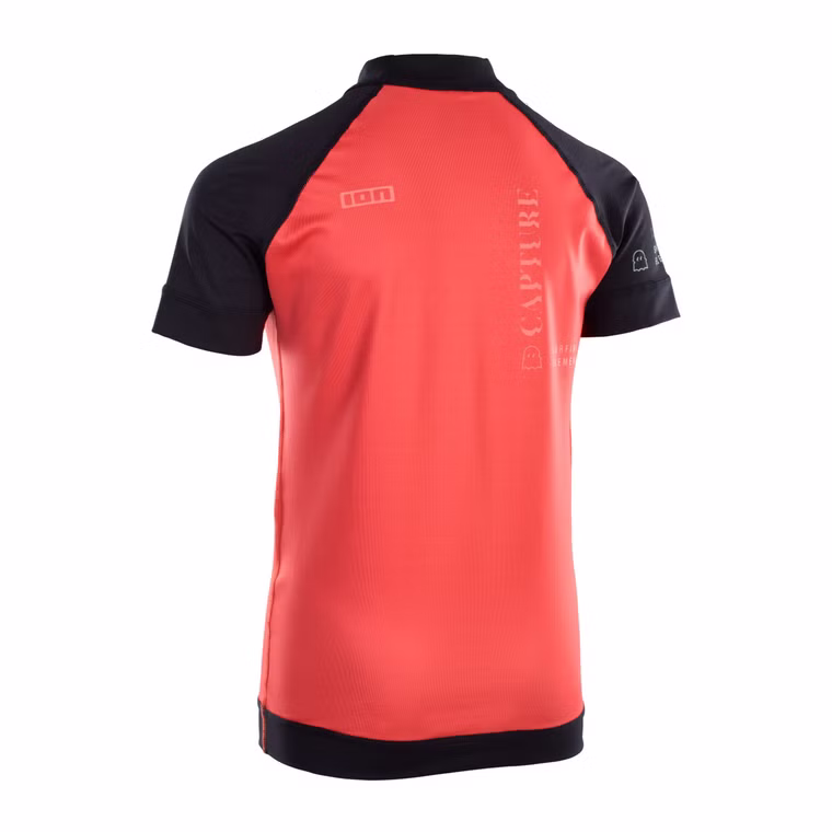 Capture Rashguard Boys SS red/black Kinder ION 2021 176/16