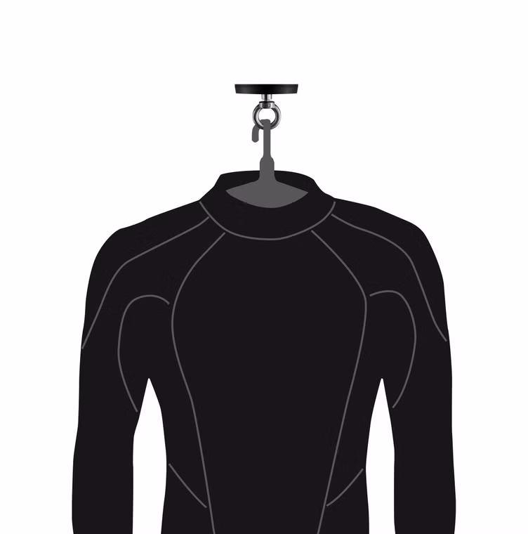 Magnetic wetsuit hook Magnet Haken Surflogic