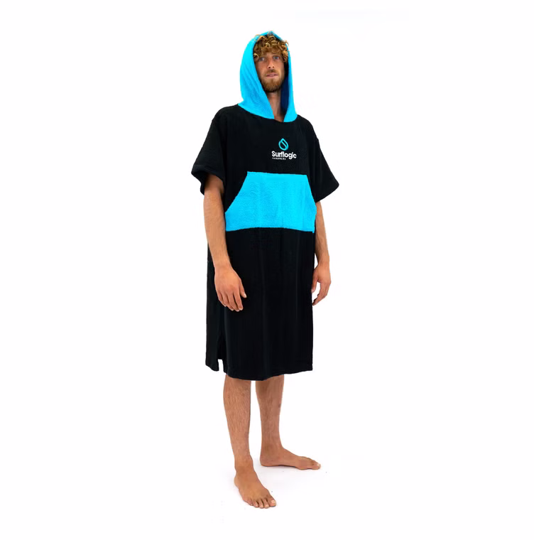 Black/Cyan Poncho Surflogic