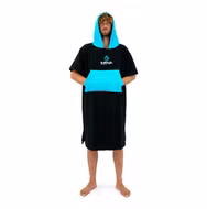 Surflogic Black/Cyan Poncho Surflogic