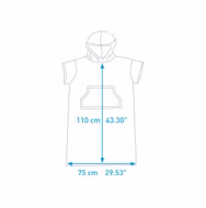 Black/Cyan Poncho Surflogic