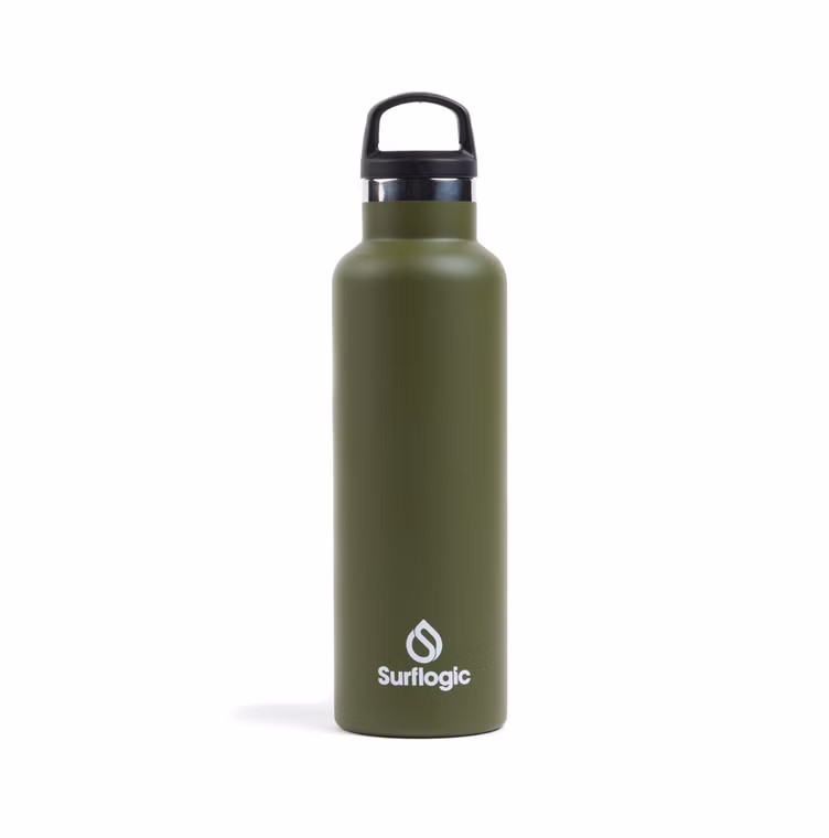 600 ml Bottle Standard mouth Olive green Flasche Surflogic