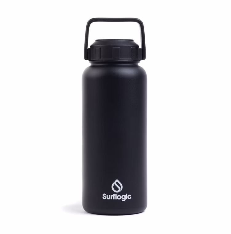 950 ml Bottle Wide mouth Black Flasche Surflogic