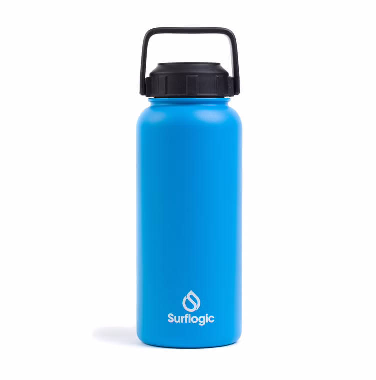 950 ml Bottle Wide mouth Cyan Flasche Surflogic