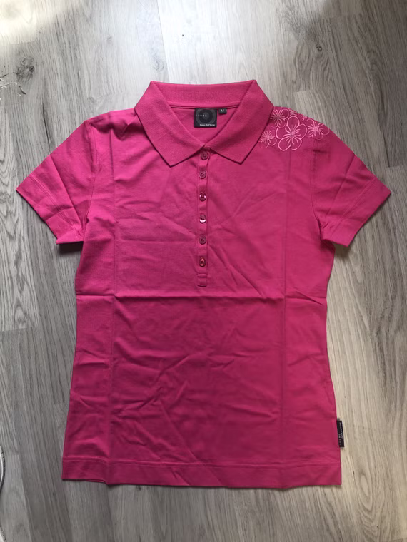 Flowers Polo Magneta Poloshirt Lady NP M