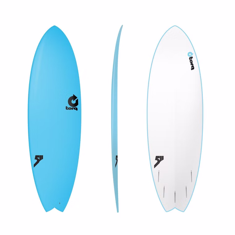 Surfboard Softboard Fish Blue Torq 5.11