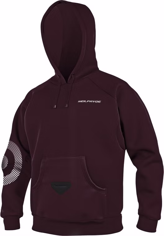 Neo Hoodie C3 maroon / silver print NP XS