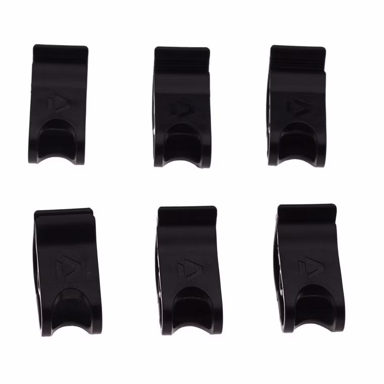 Tube clamp lazy pump system Max Flow (6pcs) black Kite Sparepart Schirm Duotone 2019