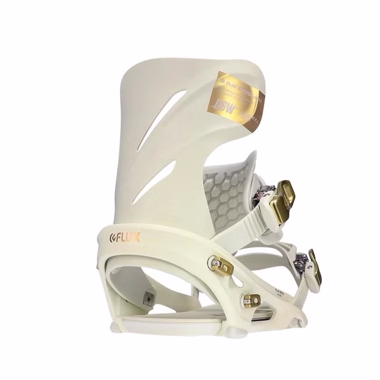 DSW White Snowboardbindung Flux 2022 S