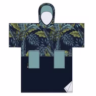 Madness Change Robe Poncho Unisize Blue Leaf Duo Madness