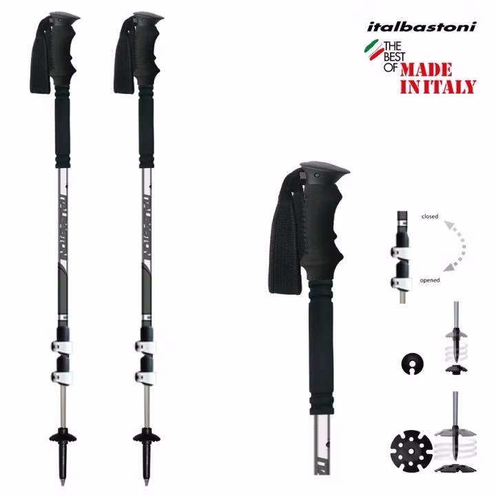 Adventure DLS FOAM Long black Skitourenstöcke Italbastoni Inook