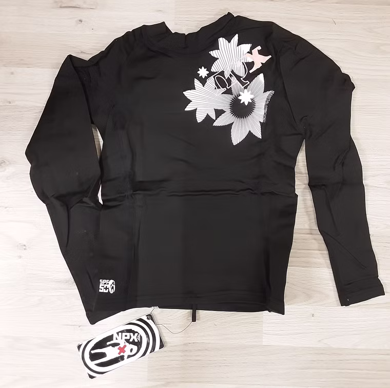 NPX RS LS LA C1 black Lycra Rashguard Neilpryde S