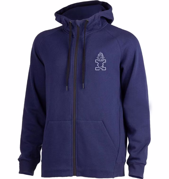 Mens Zip Jacket navy blue Hoodie Starboard L