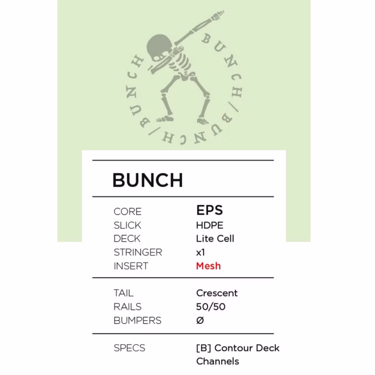 Bunch II EPS Stringer Bodyboard Sniper Orange