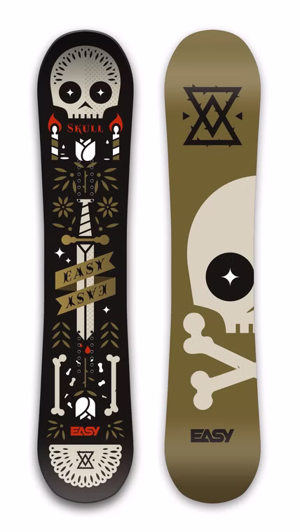 Skull Wide Snowboard Easy 2023 159