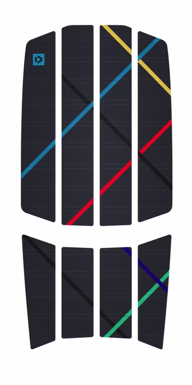 Traction Pad Team Front Footpad Duotone 2023 C56 dark-grey/stripes
