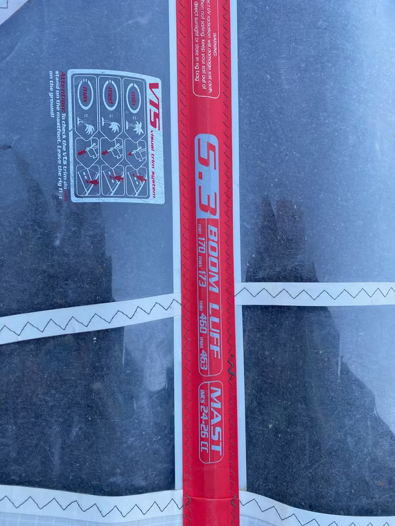 Rave Windsurfsegel gebraucht 5.3