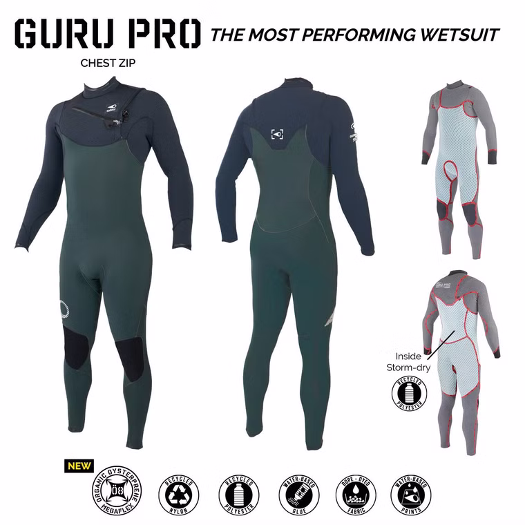 Fullsuit Men 3/2 CZ GURU PRO - ORGANIC OYSTERPRENE Neoprenanzug Soöruz 2024 Army