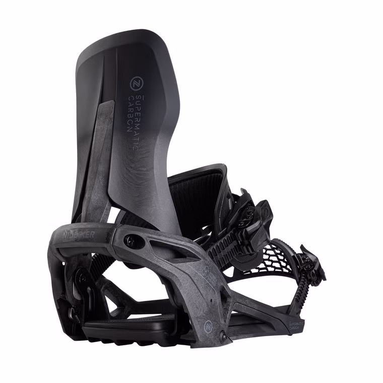 CARBON Supermatic Snowboardbindung Nidecker 2026 Black