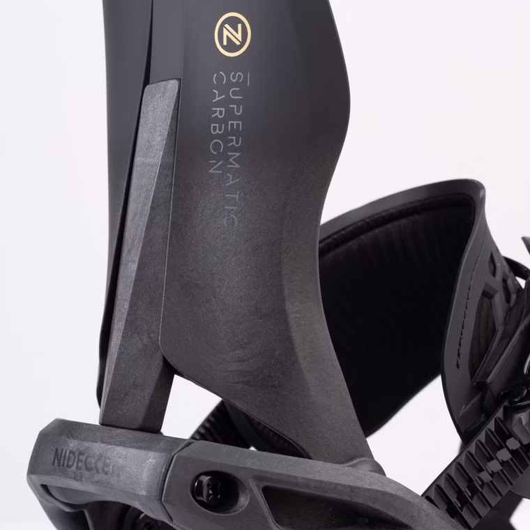 CARBON Supermatic Snowboardbindung Nidecker 2026 Black
