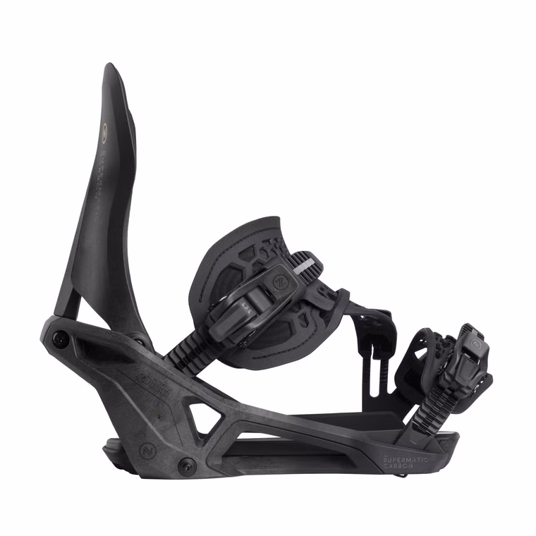 CARBON Supermatic Snowboardbindung Nidecker 2026 Black